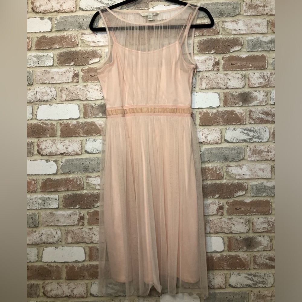 LC Lauren Conrad Women's Blush Pink Tulle Dress Size Small